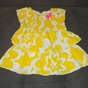 Carter's Yellow and White Floral Dress